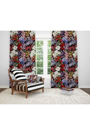 EVSEHOMES Flower Series 9 Kitchen Living Room And Living Room Background Curtain