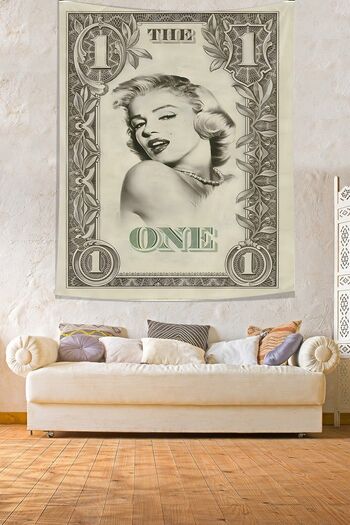 on the clouds Mariyln Monreo One Dollar Stain Resistant Fabric Wall Cover Wall Carpet Tapestry