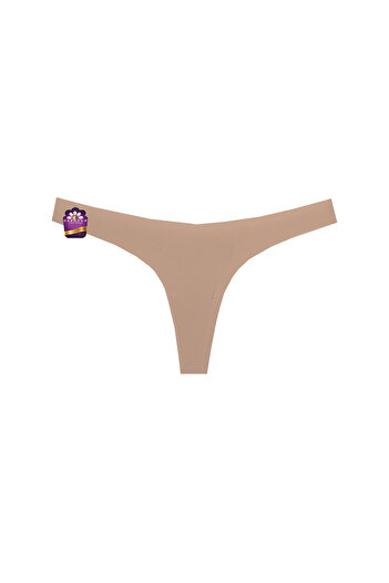 papatya lingerie Women's Laser Cut Seamless Thong Slip 3 Pack Set