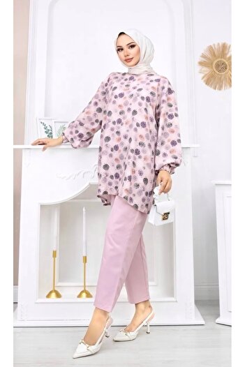 festmoda Leaf Pink Women's Double Suit - Tiny