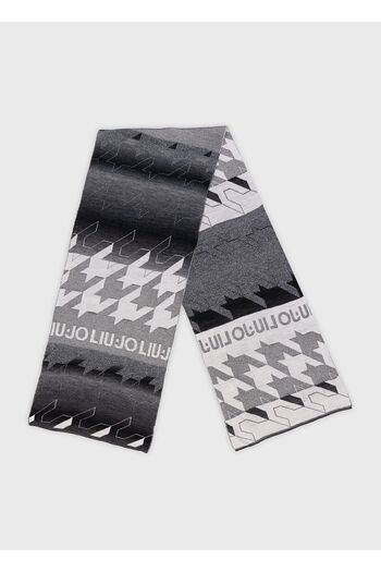 Liu Jo Women's Patterned Standard Size Daily Use White-Black Shawl & Scarf & Scarf 2F3026M0300-OOO54