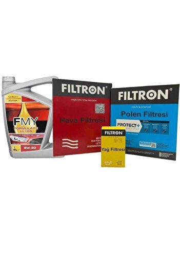 Filtron Uzmanparça Ford Focus 3 1.6 Tdci Filtre Seti 2011-2018|hava+yağ+polen+fmy 5w30