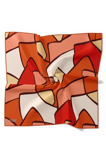 Levidor Geometric Patterned Cotton Sport Scarf