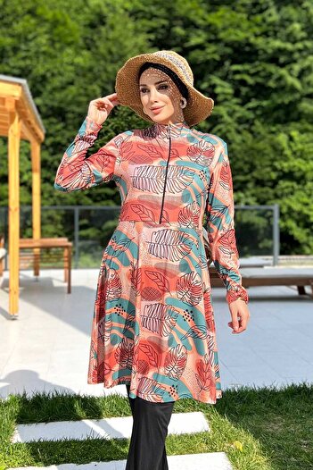 REMSA Lycra Full Covered Hijab Swimsuit Wilson 9222 Black