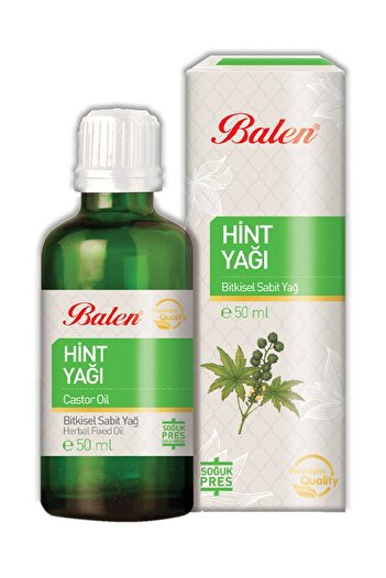 Balen Hint Yağı Soğuk Pres 50 ml X 3 Adet
