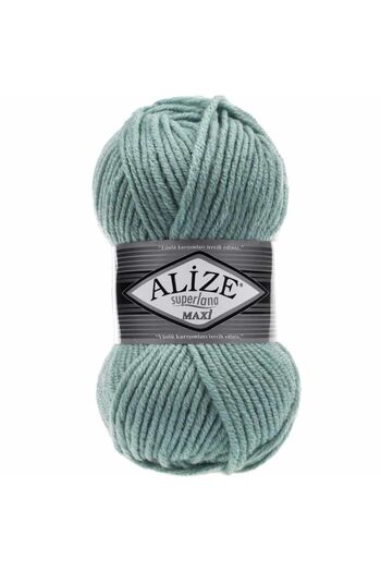 Alize 5 Yumak Süperlana Maxi Dark Mint 463 Thick Hand Knitting Yarn Vest Cardigan Yarn Scarf Beanie Sweater Yarn