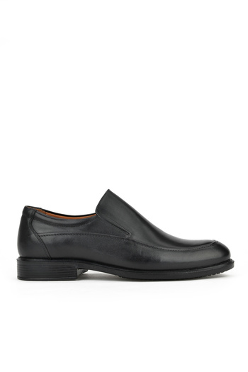 Ziya , Men's Genuine Leather Large Size Comfort Shoes133745z1325 Black