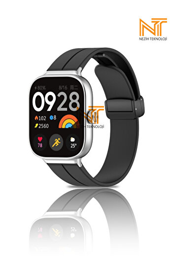 Nezih Case Xiaomi Redmi Watch 4 / 5 Xiaomi Mi Band 8 Pro Compatible Magnet Buckle a Quality Silicone Cord