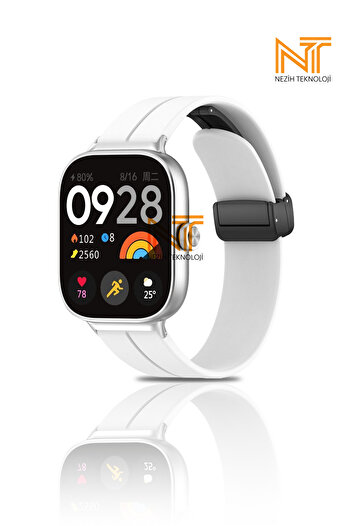 Nezih Case Xiaomi Redmi Watch 4 / 5 Xiaomi Mi Band 8 Pro Compatible Magnet Buckle a Quality Silicone Cord