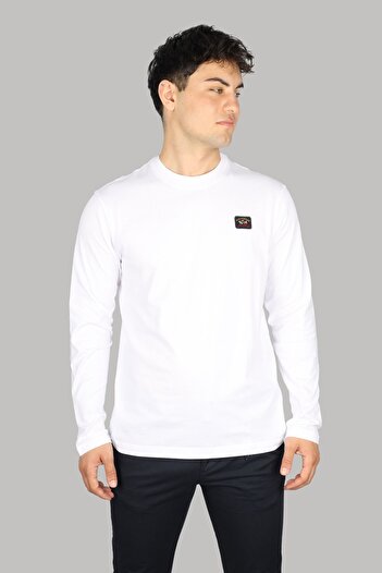 PAUL&SHARK Crew Neck Short Sleeve White Men's T-Shirt - C0P1097-010