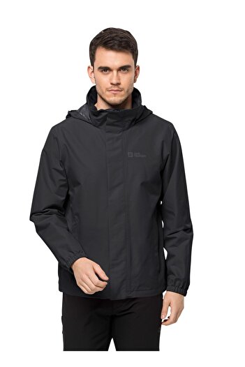 Jack Wolfskin Black Regular Fit Men's Thermal Zip Jacket1111142-6000 Stormy Points 2l Jkt M
