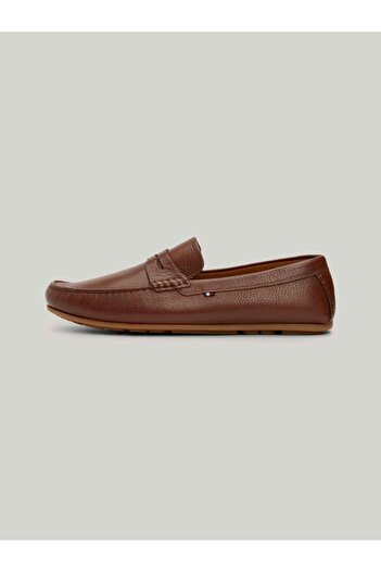 Tommy Hilfiger Men's Brand Logo Flat Sole Anti-Slip Daily Use Brown Casual Fm0Fm04999-Gvi