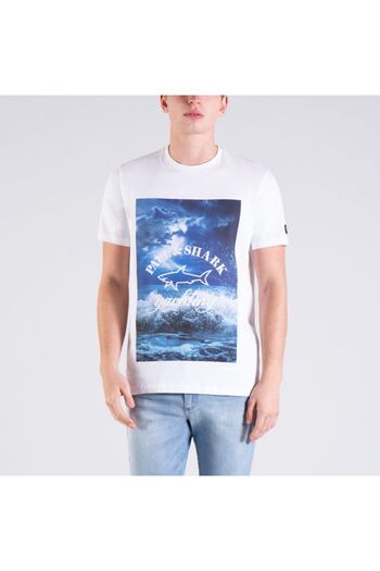 PAUL&SHARK Ανδρικό πλεκτό μπλουζάκι C.w. Βαμβάκι