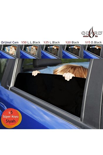 GUARD Gt-200 2 Ply Çizilmez 152 Cm X 60 Mt %05 S.d.black Cam Filmi