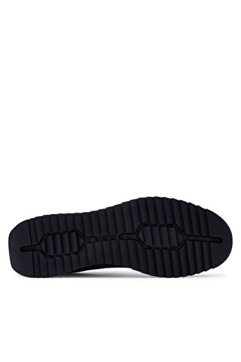 BOSS Erkek Marka Logolu Bağcıklı Kaydırmaz Tabanlı Günlük Lacivert2 Sneaker 50517270-405