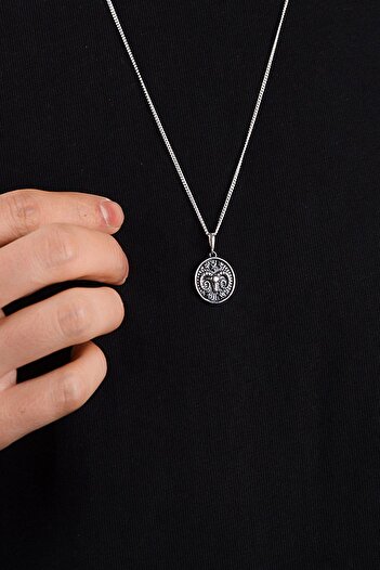 Ebrar Silver Gümüş Koç Burcu Kolye 925 Ayar Gümüş Koç Burç Unisex Kolye