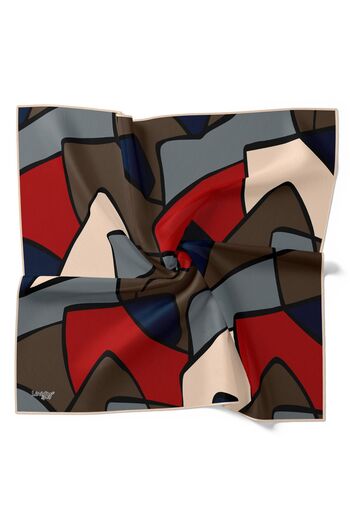 Levidor Geometric Patterned Cotton Sport Scarf