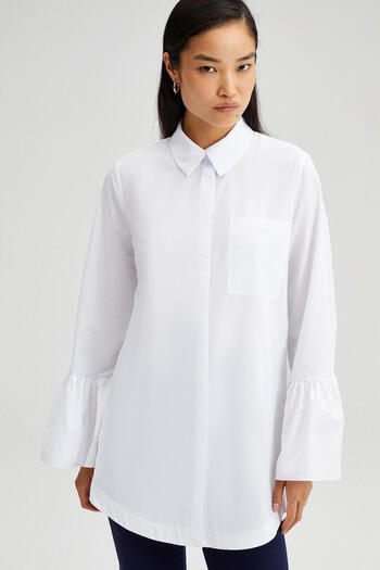 Touché Privé SPRINGED SLEEVE POPLIN SHIRT