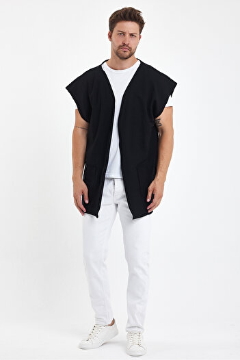 rammers Bohemian Oversize Vest - Zero Sleeve, Double Pocket