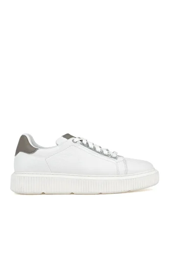 Ziya , Men's Genuine Leather Sneakers1331026z2049 White