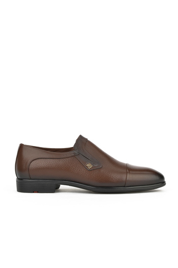 Ziya Men's Genuine Leather Small Size Shoes141745z4166 Coffee