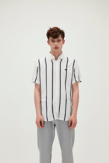 Bad Bear 21.01.30.015 Sergio - Screechy Bear Embroidery, Short Sleeve Shirt