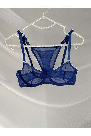 EDLİNGERİE Saks Blue Viviane Saks Bralet Set