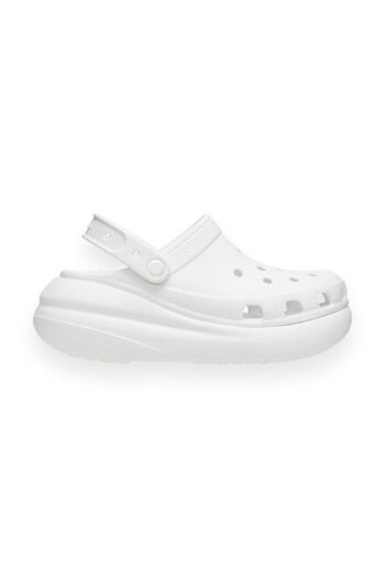 Crocs 207521 G Classic Crush Clog White Unisex Slippers