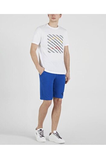 PAUL&SHARK Men's Blue Regular Fit Cotton Shorts -21411852-408