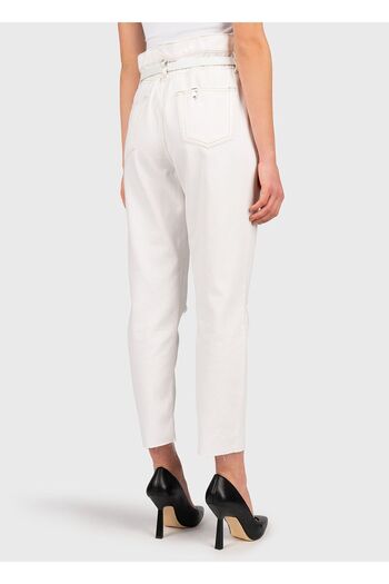 Liu Jo Comfortable White Jeans - Women's, Cotton, UA2043D4622-BEY