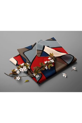 Levidor Geometric Patterned Cotton Sport Scarf