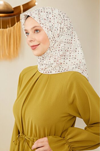 Levidor Geometric Patterned Cotton Sport Scarf