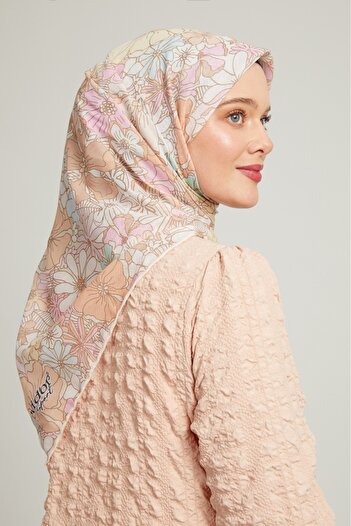 Levidor Floral Patterned Cotton Sports Scarf