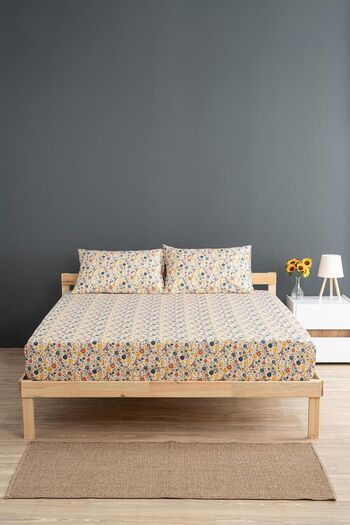 Soley طقم ملاءات قطنية مفردة من ليبرتي - 120x200 مطاط