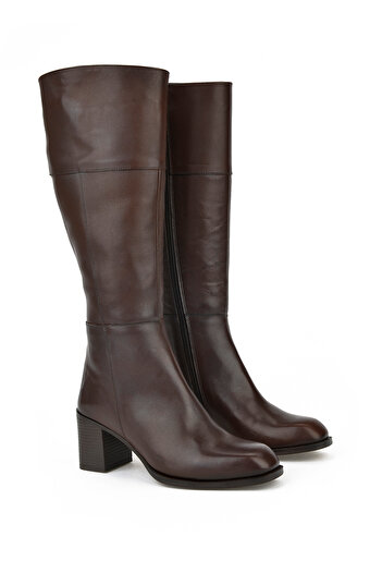 Ziya Women's Genuine Leather Boots 13319z88065 Brown