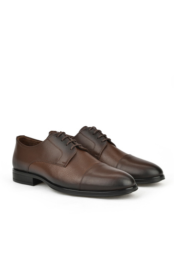 Ziya Genuine Leather Men's Shoes -143745ZL4951 Coffee