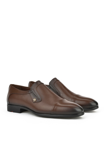 Ziya Men's Genuine Leather Small Size Shoes141745z4166 Coffee