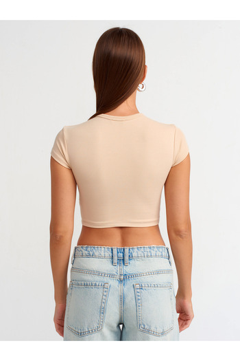 Dilvin 30936 Μοντέλο Ανοιχτό Μπεζ Crop Top - Body Shaper