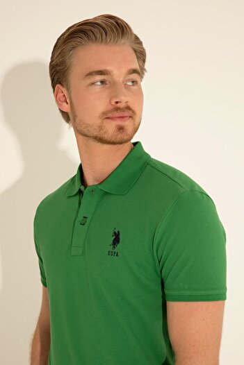 U.S. Polo Assn. Ανδρικό Πράσινο T-Shirt - ARİEN GAY