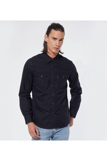 Levi's Black Tight Sleeve Man Sleeve Shirt