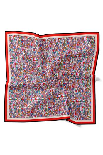 Levidor Geometric Patterned Cotton Sport Scarf