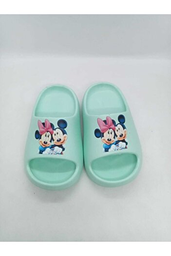 AkınalBella Girl's Mint Slide Summer Slippers