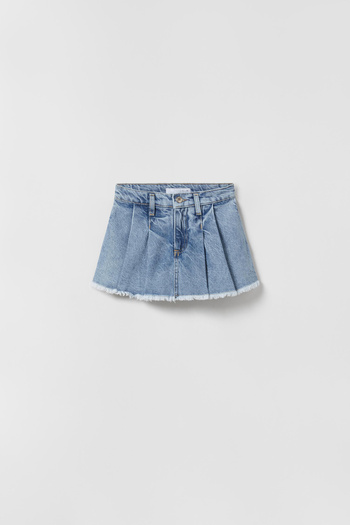Zeyder Kids Fustă cu pantaloni scurți din denim pentru fete