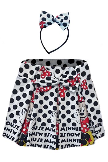 MODERN ASIR Girl's Mini Skirt - Mause Special Birthday Crowned Party