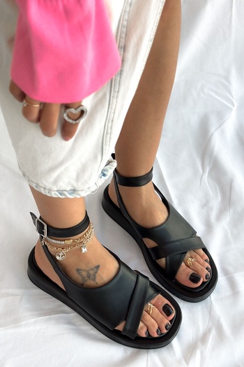 Shoebutik Black Sonia Women's Sandals