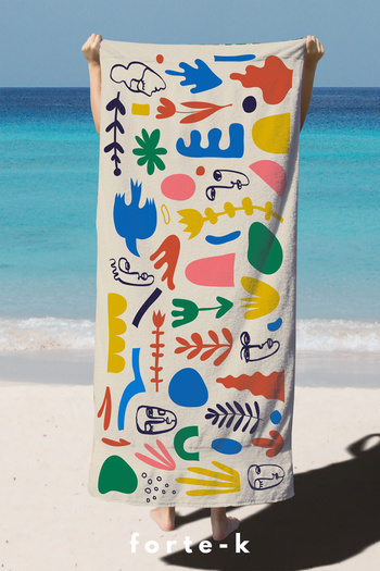 ECEMRE 75x150 cm Digital Printed Beach Towel