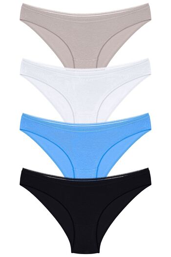 Humaone 4 buc. Chiloți bikini brodat din dantelă