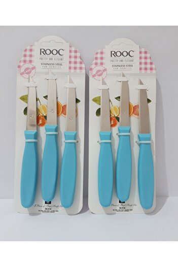 renkli çiçekler 6 Pieces Stainless Steel Sharp Fruit Vegetable Knife