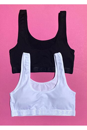 VicTroy Αφαιρούμενο μαξιλαράκι 3 τμχ Cotton Lycra Black Bustier- Half Tank Top