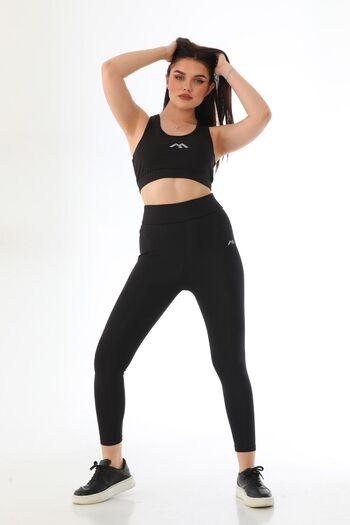 Everest Sports Sukuba Fabric Covered Badi & Lasik High Waist Tights Set